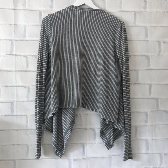 BCBGMaxAzria | Striped Waterfall Cardigan - Picture 6 of 8